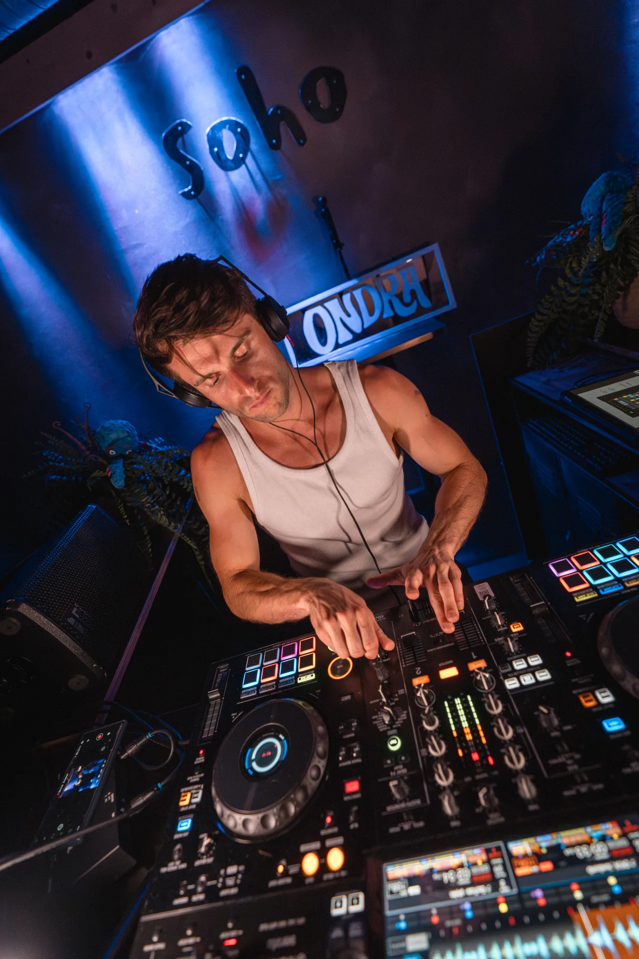 Phyles focused on the decks at ONDRA Soho